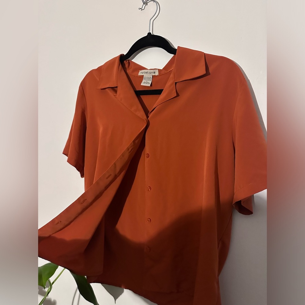 Vintage Women’s burnt orange blouse